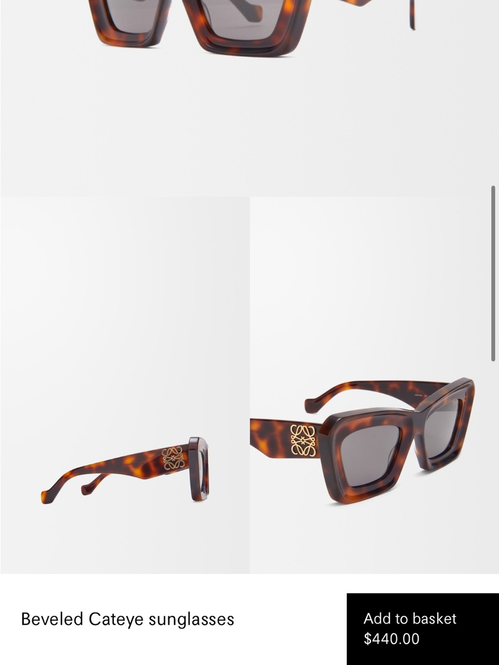 Loewe Beveled Cateye sunglasses - Picture 3 of 3